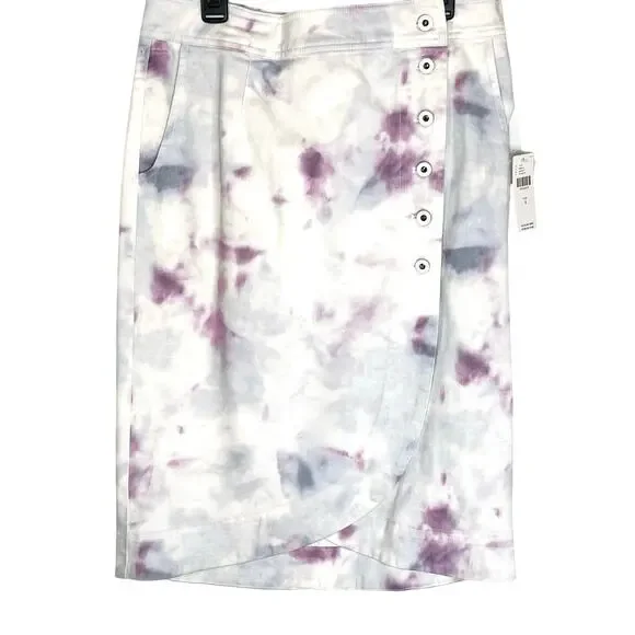 NWT ANTHROPOLOGIE Kimmie Tie Dye
Button front Wrap Tulip Skirt size 4 - Picture 2 of 6